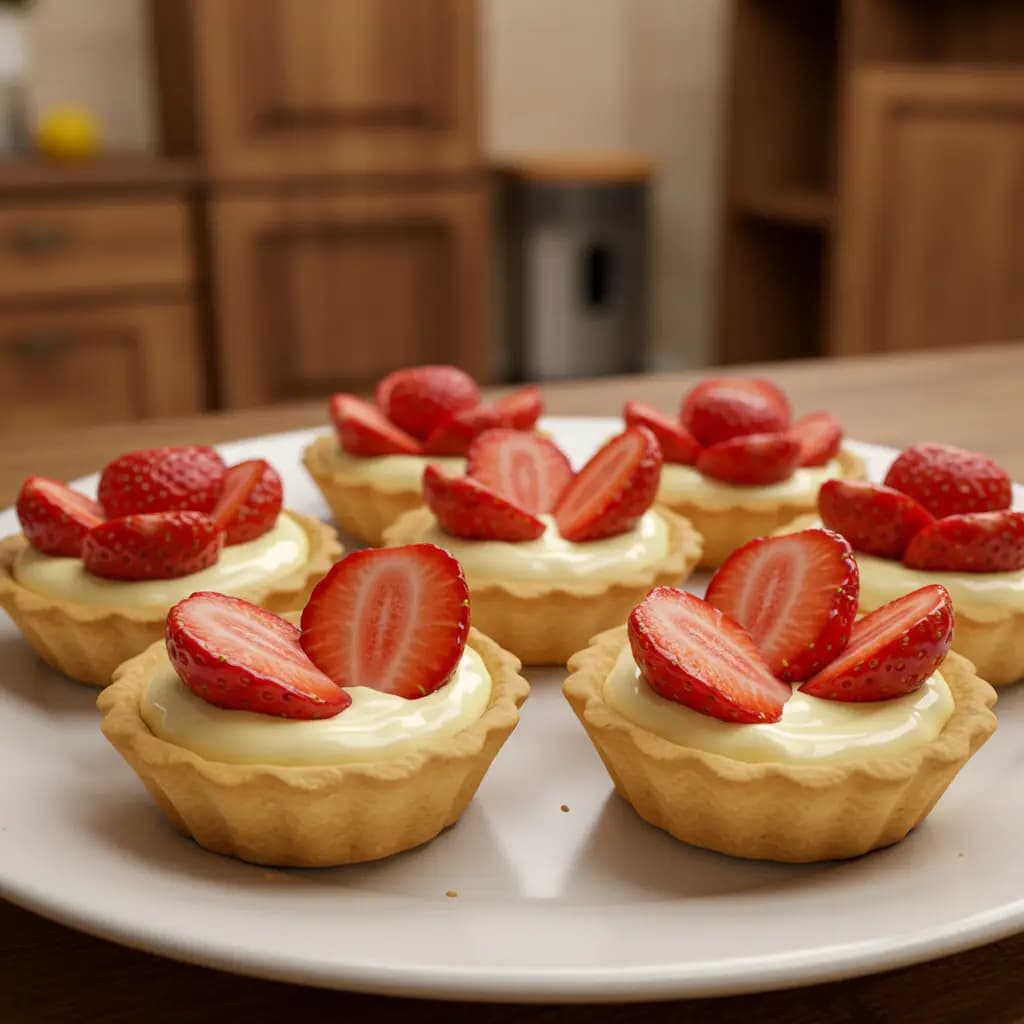 Receita de Tortinha de Morango