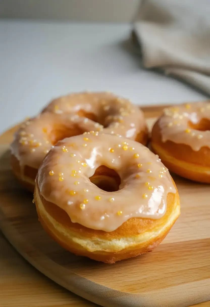 Receita de Donuts de Creme de Baunilha