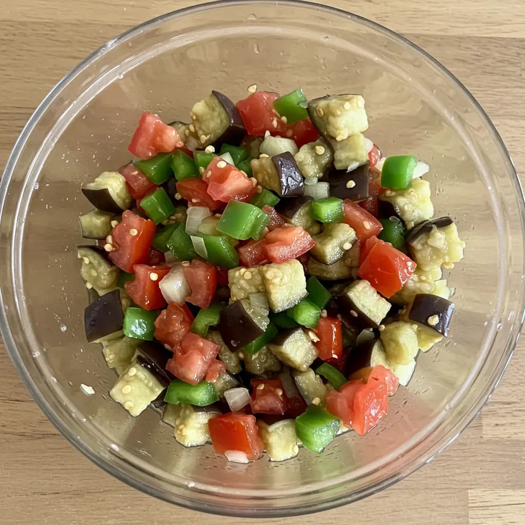 Receita de Vinagrete de Berinjela