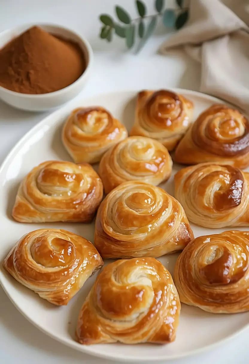 Receita de Pasteis Quentes de Canela