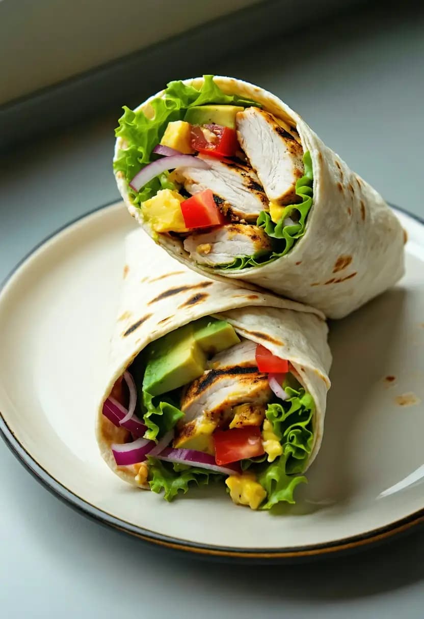 Receita de Wrap de Frango com Abacate