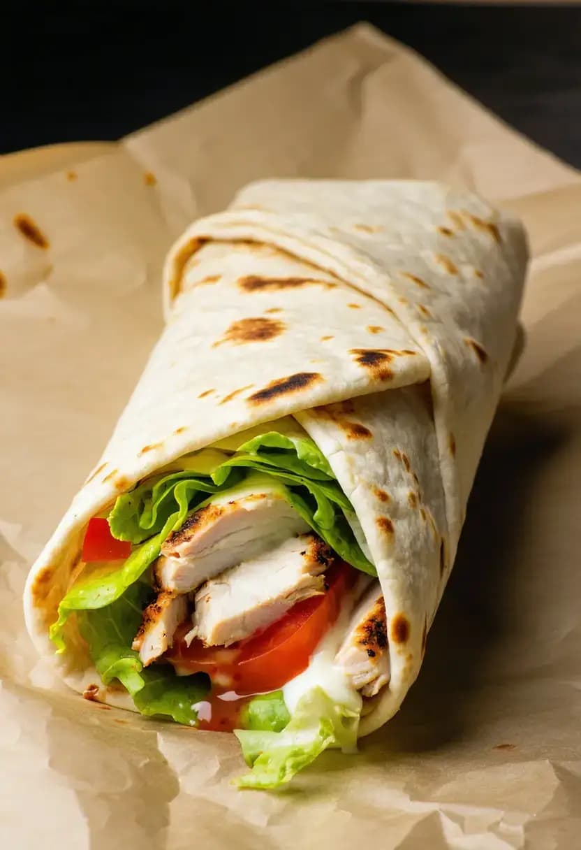Receita de Wrap de Pão de Frigideira