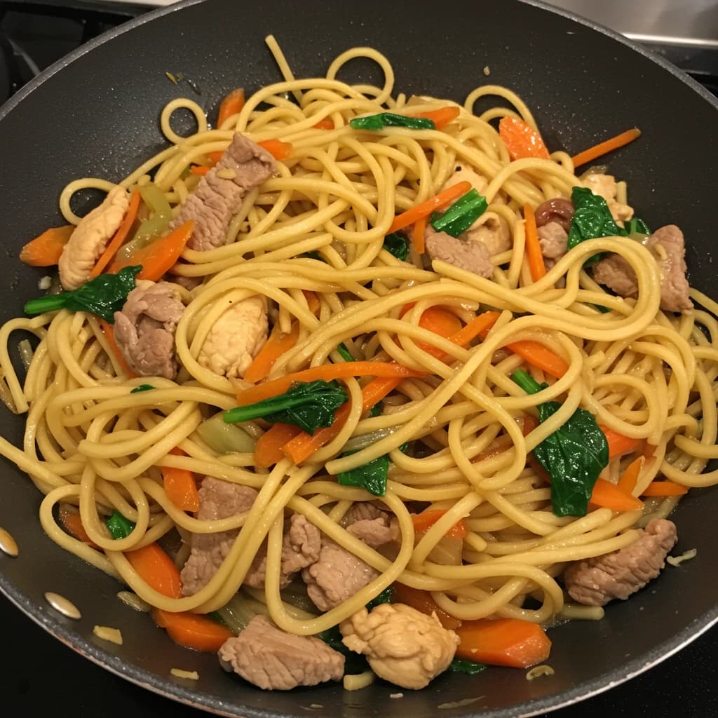 Receita de Yakisoba Completo