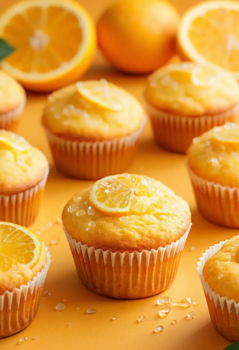 Receita de Muffins de Laranja Cítrica