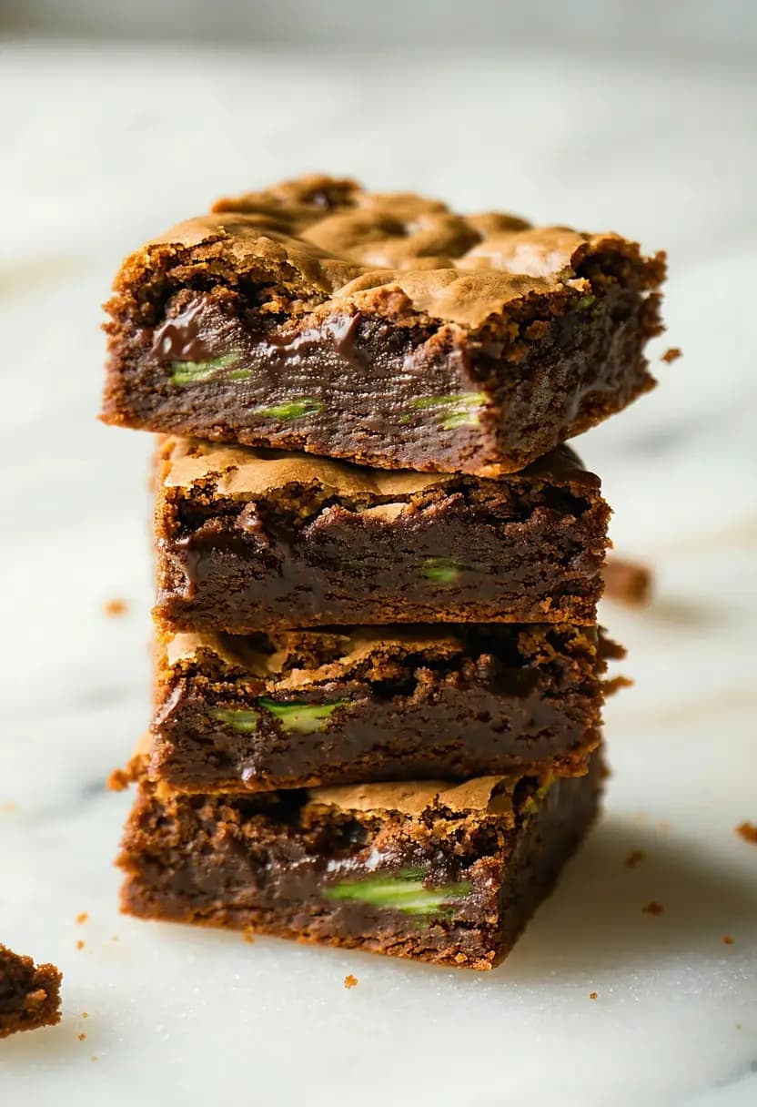 Receita de Brownies de Abobrinha