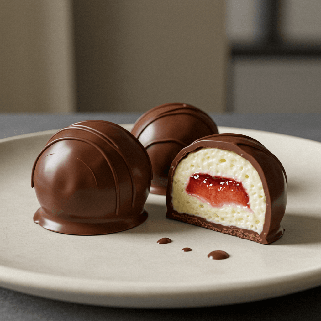 Bombons de Morango ao Leite