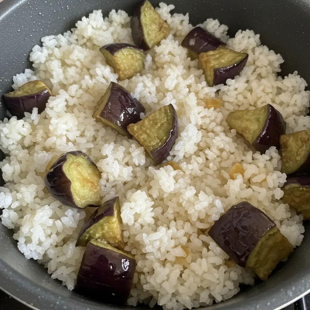 Arroz com Berinjela