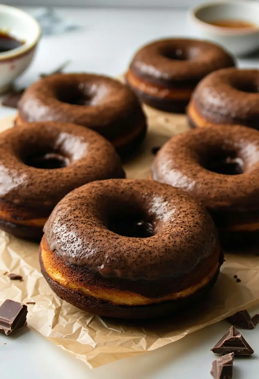 Rosquinhas de Chocolate Assadas
