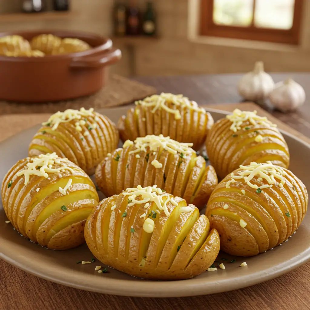 Batatas hasselback