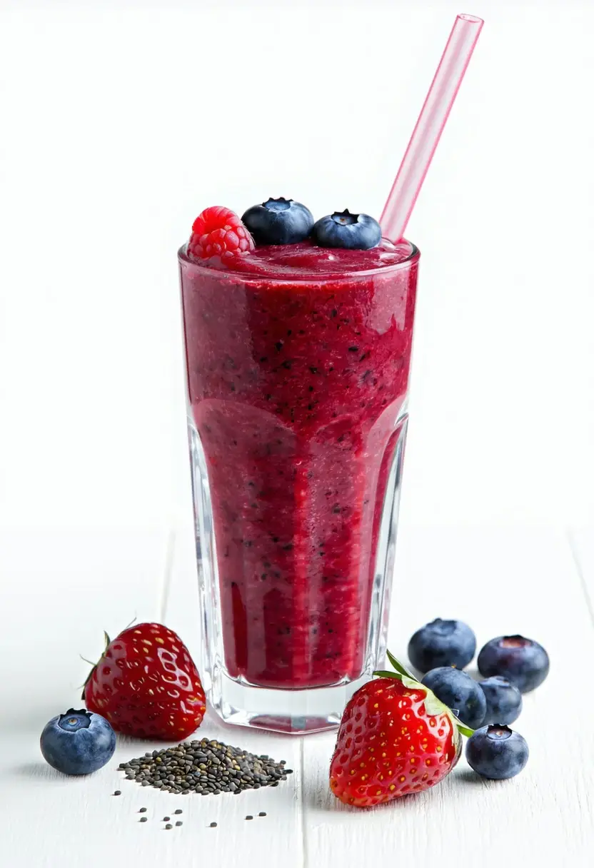 Smoothie Explosão de Frutas Vermelhas
