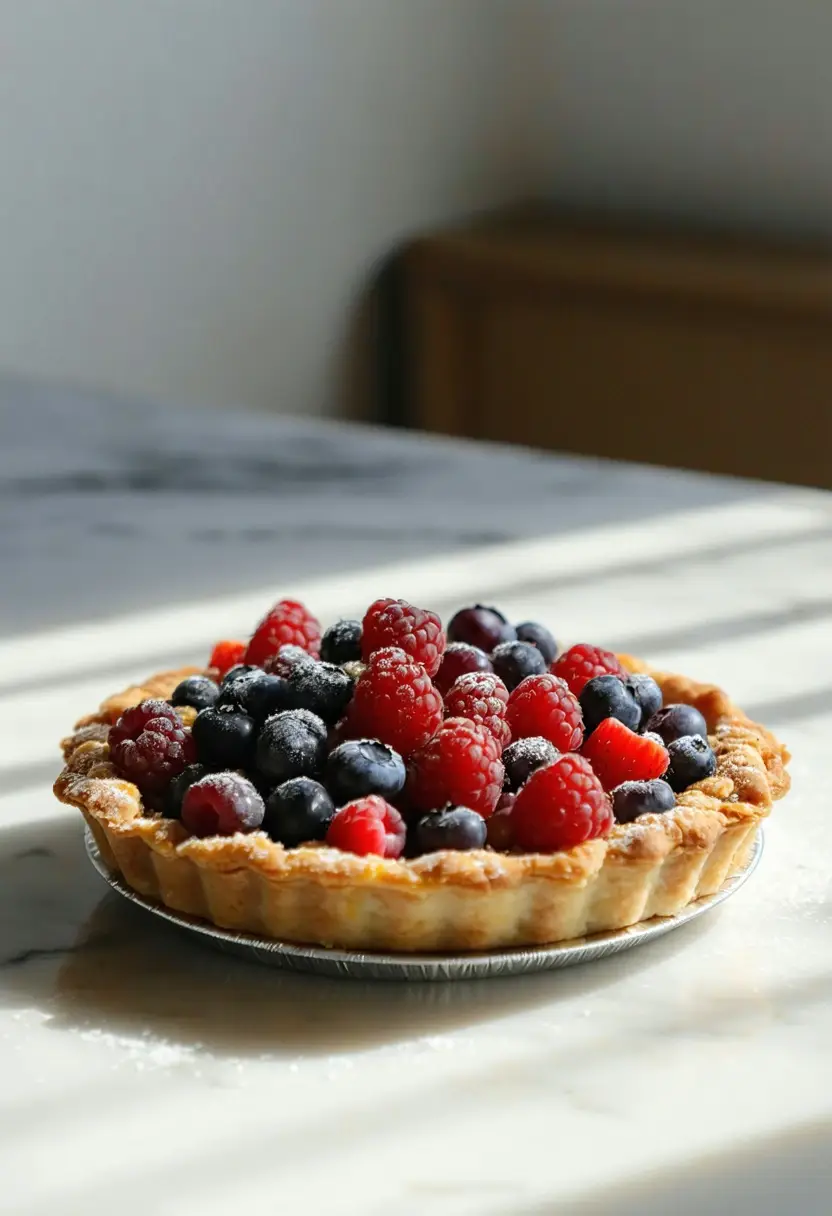 Torta de Crumble de Frutas Vermelhas