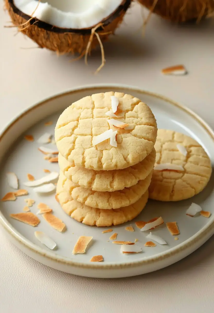 Biscoito Amanteigado com Coco