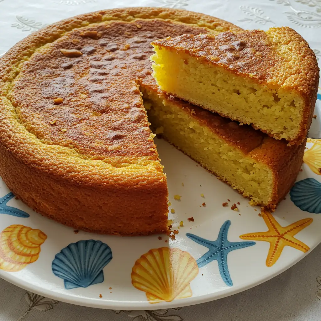 Bolo Cremoso de Fubá
