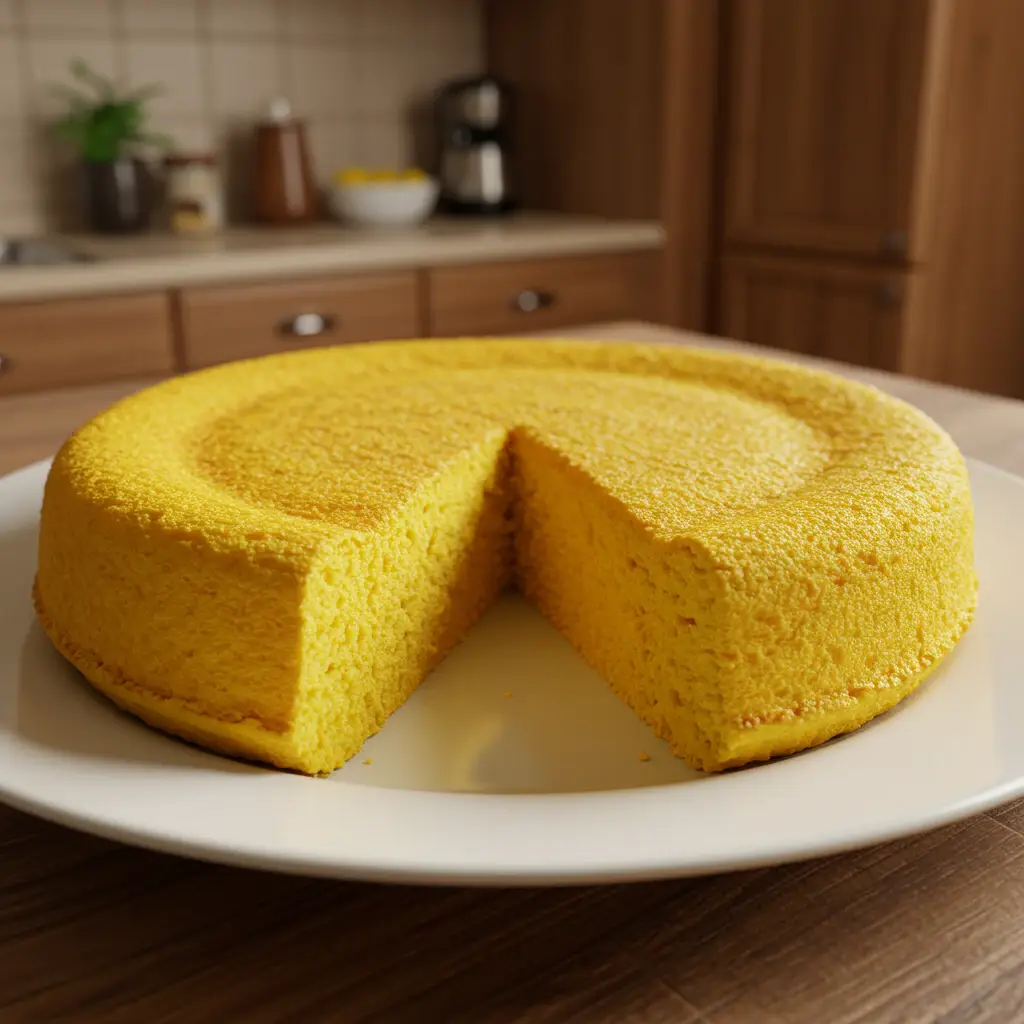 Bolo cremoso de fubá