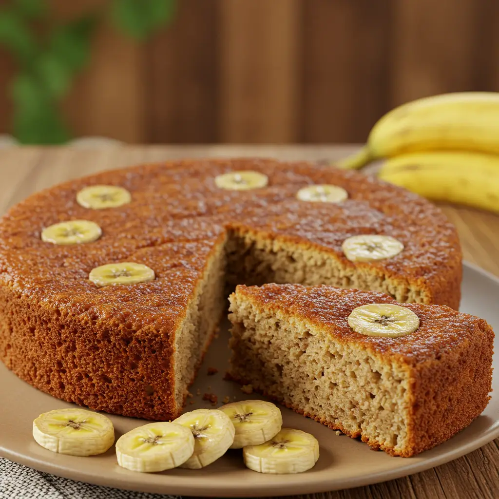 Bolo de banana (sem ovo)