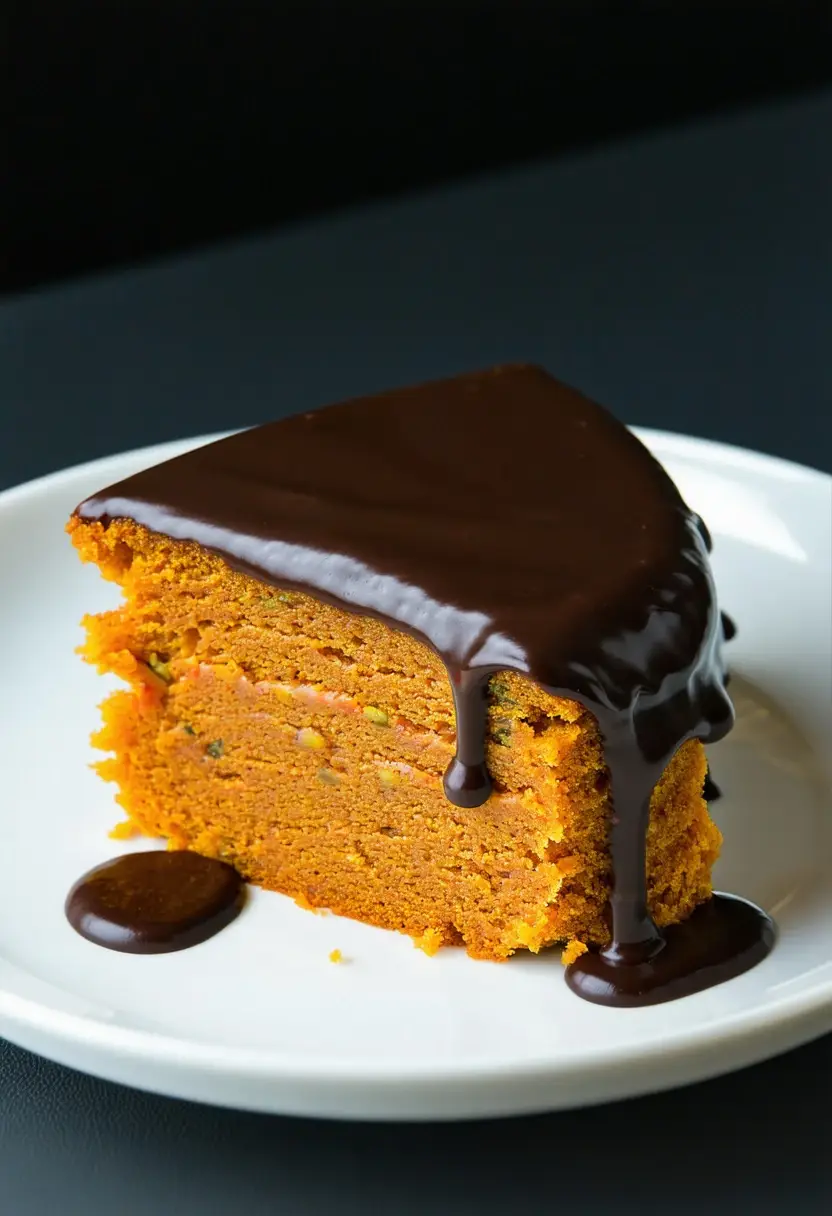 Bolo de Cenoura com Chocolate