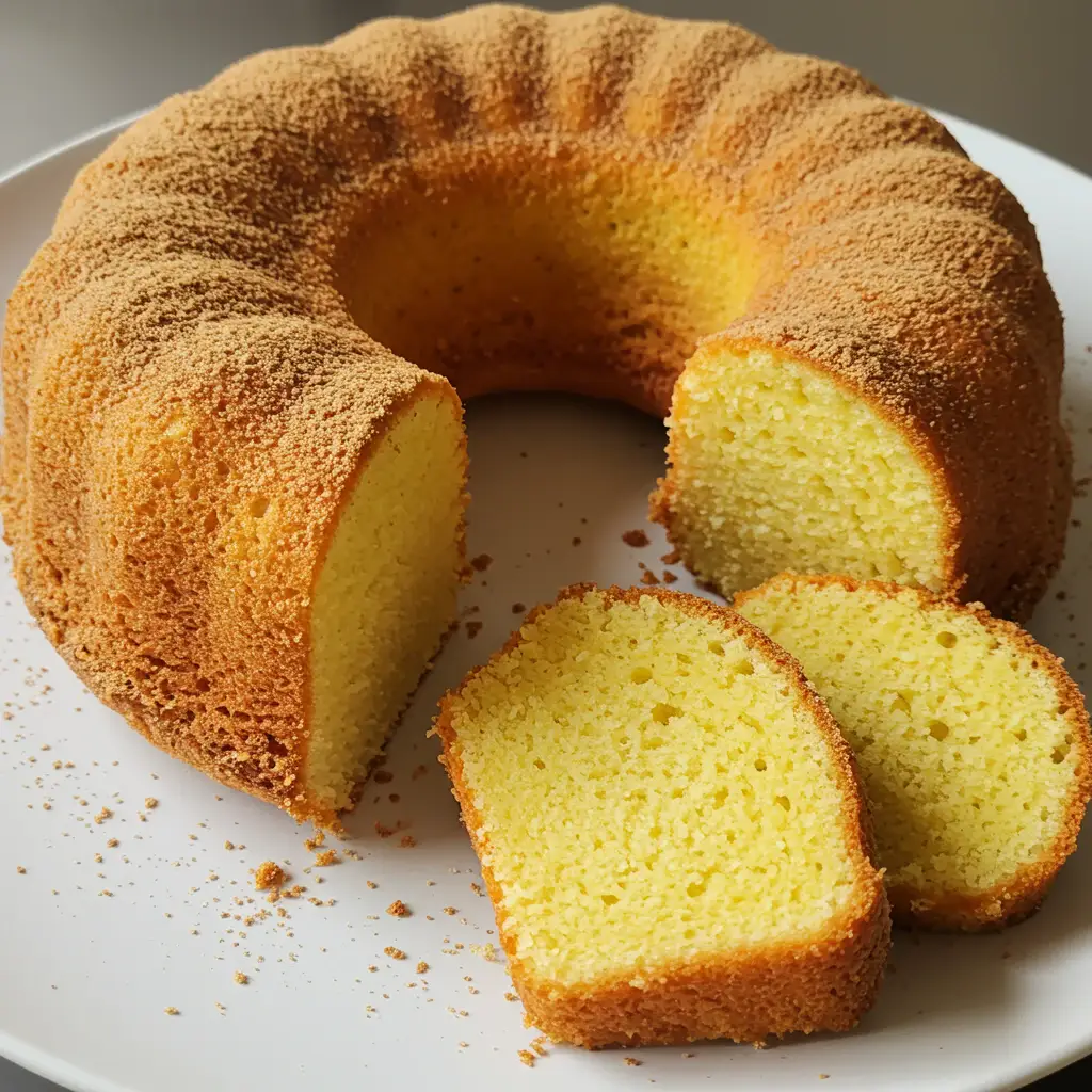 Bolo de Fubá Cremoso