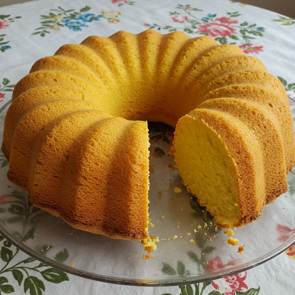Bolo de Fubá Cremoso