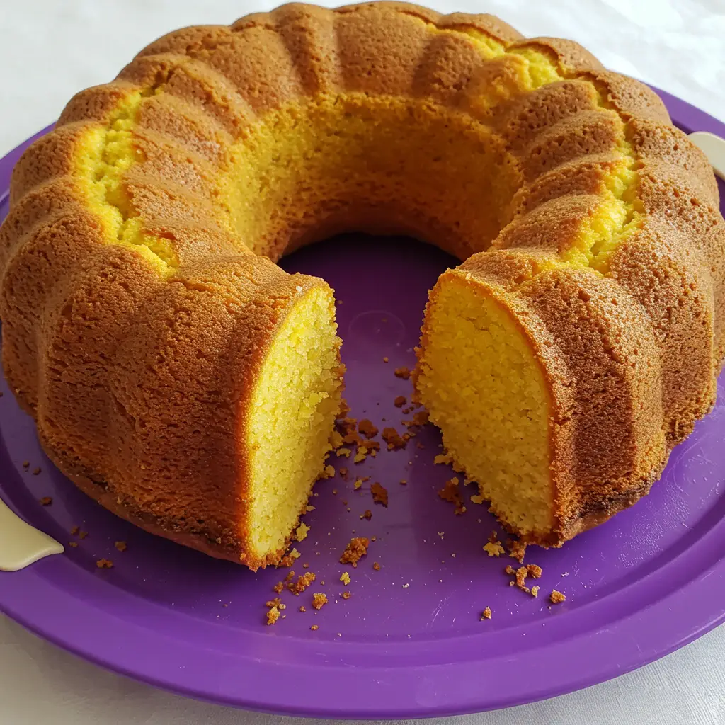 Bolo de Fubá de Panela