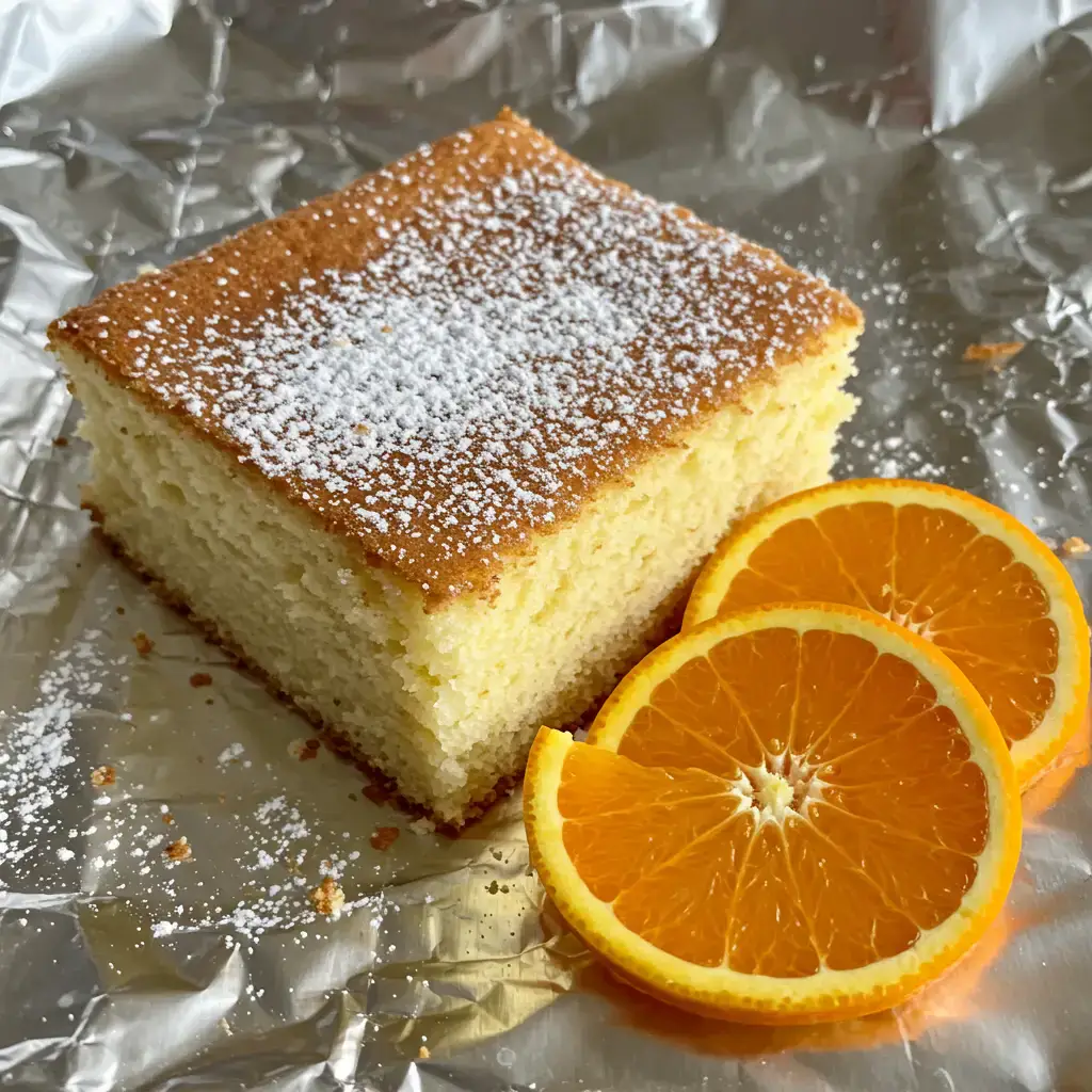 Bolo gelado de laranja