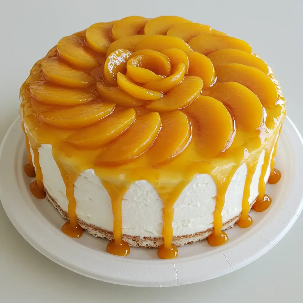 Bolo Gelado de Pêssego
