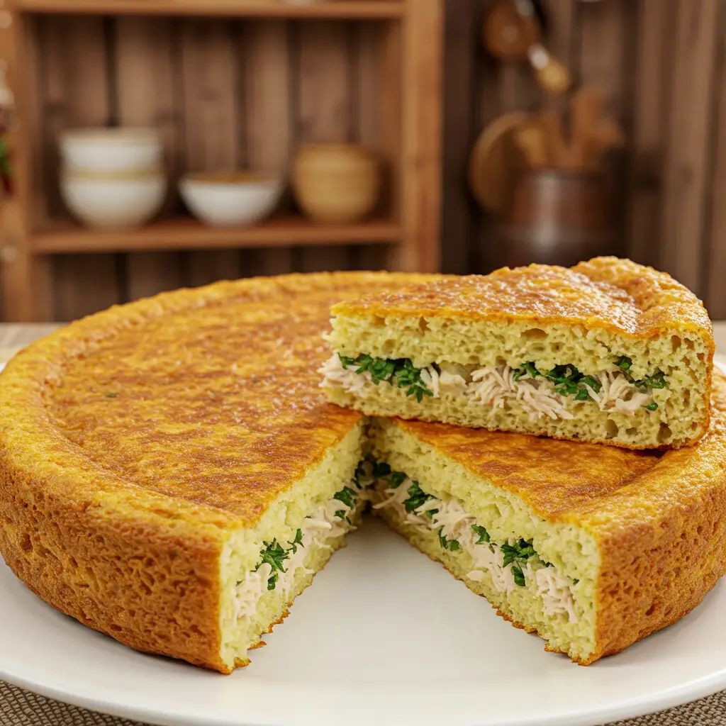 Bolo salgado de frango