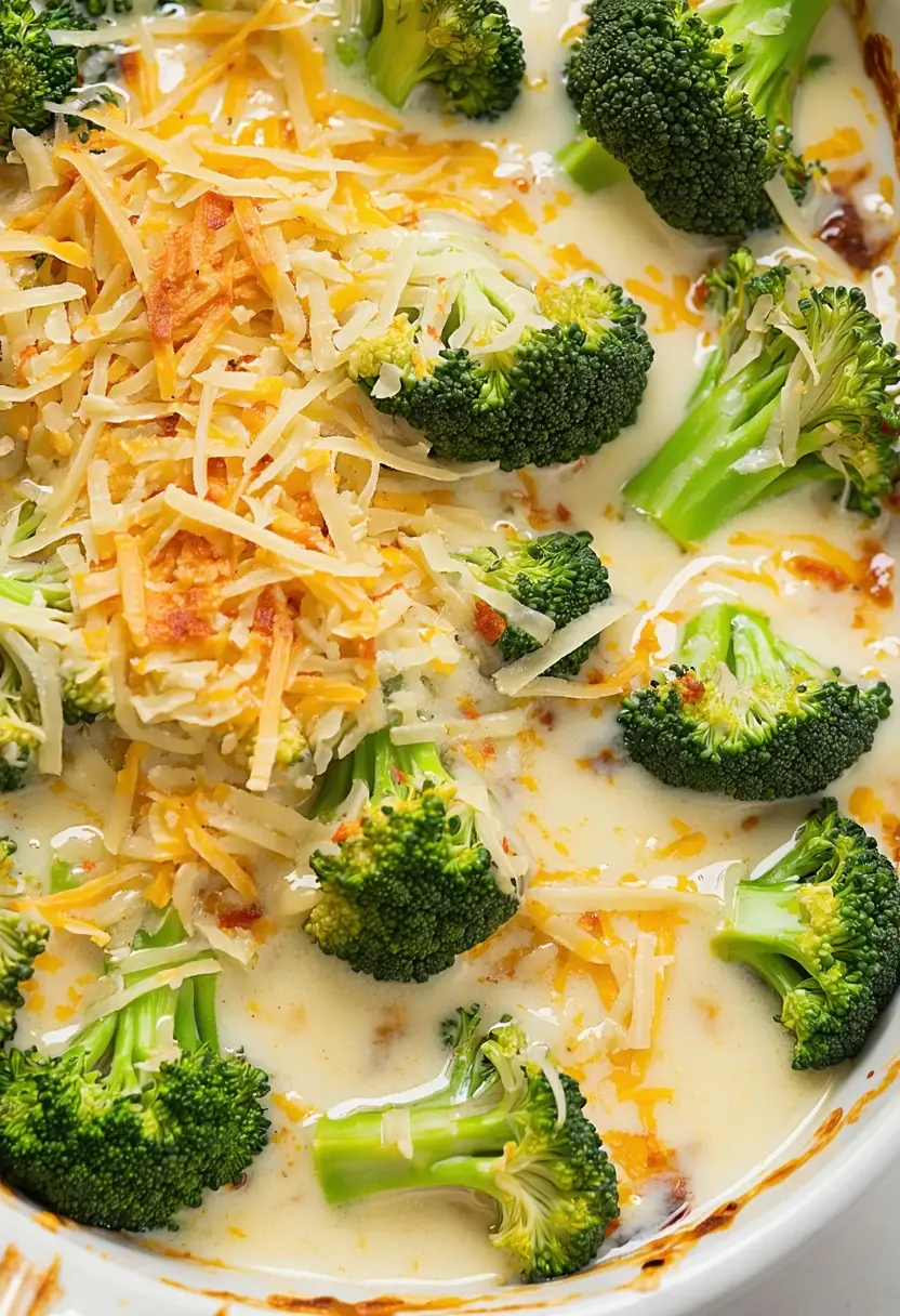 Brócolis Gratinado com Queijo