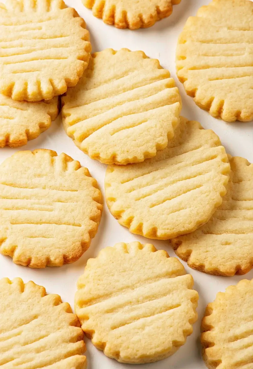 Biscoitos Shortbread Manteigados