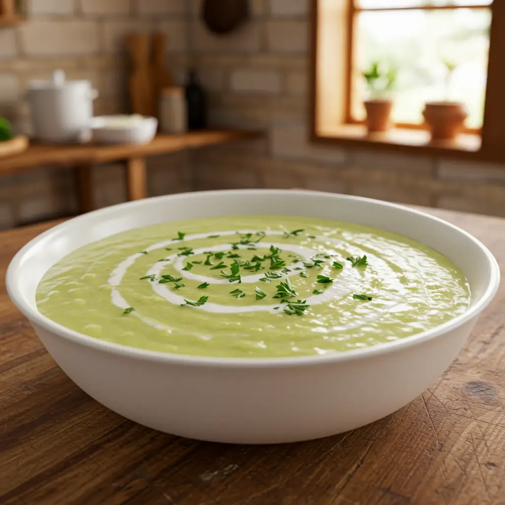 Caldo de alho-poró