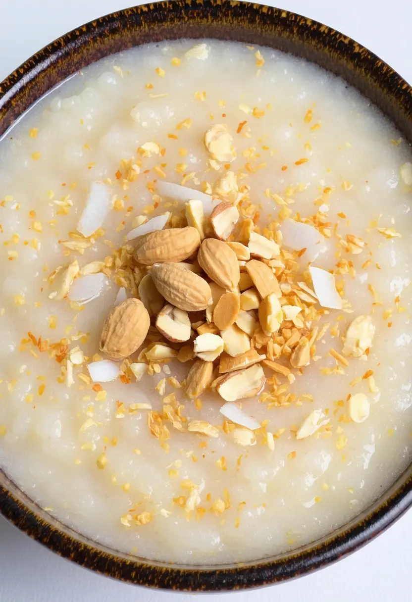 Canjica com Coco e Amendoim