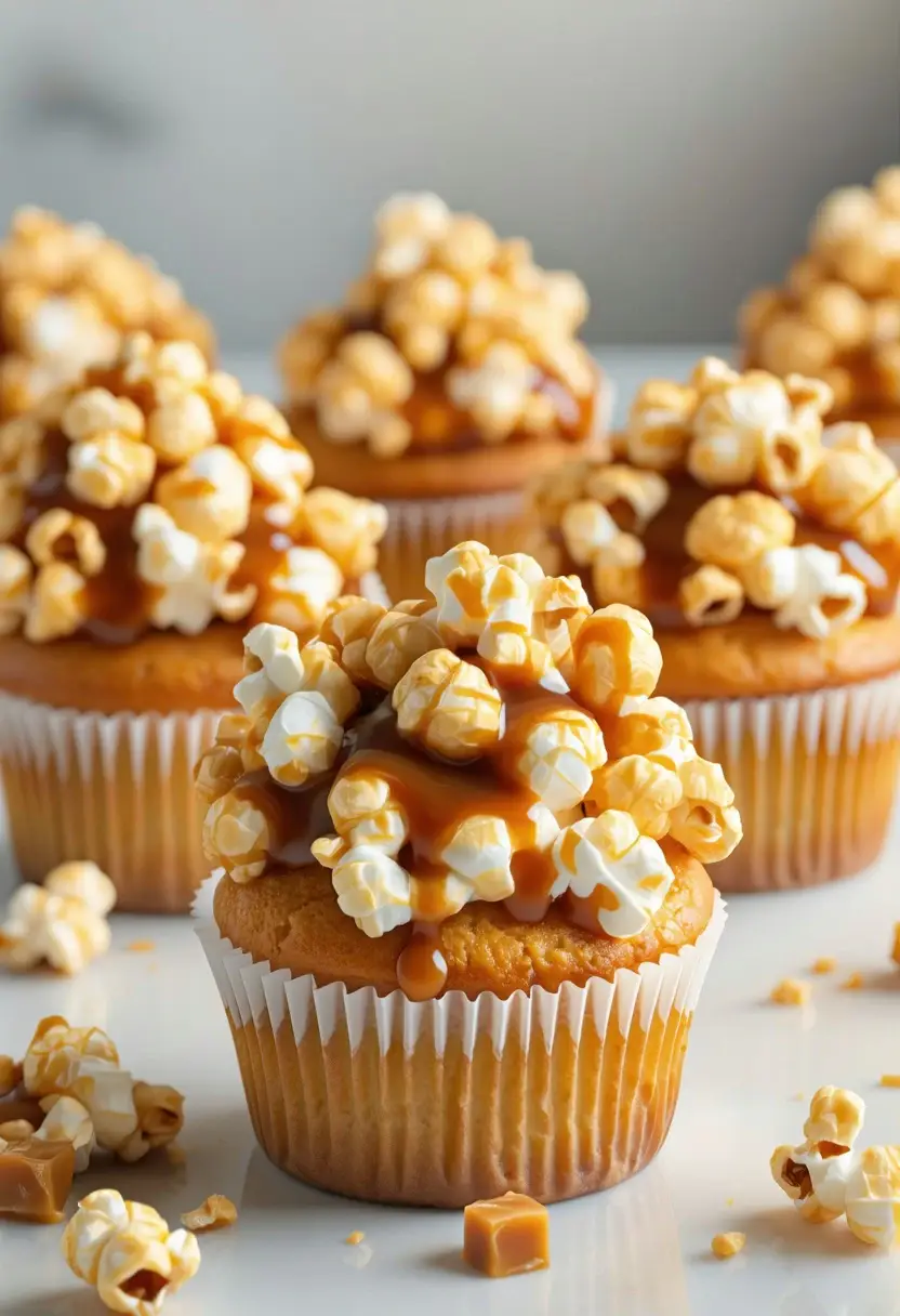 Cupcakes de Pipoca Caramelada