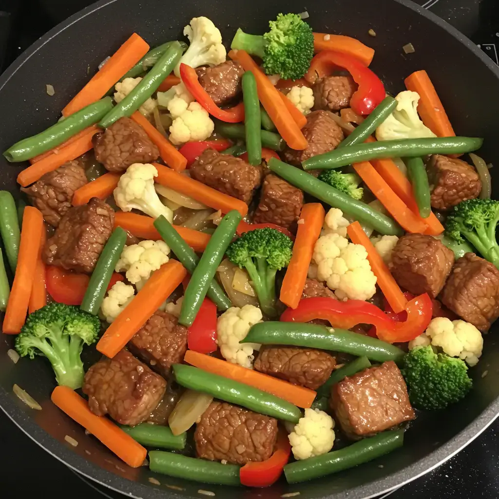 Carne com Legumes Sauté