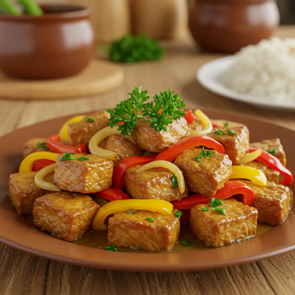 Carne de porco agridoce