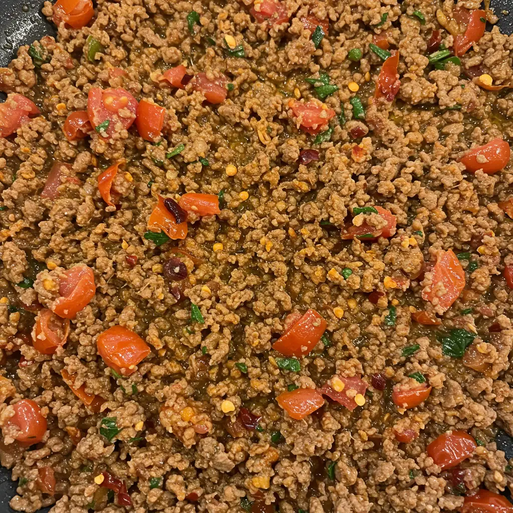 Carne moída a putanesca