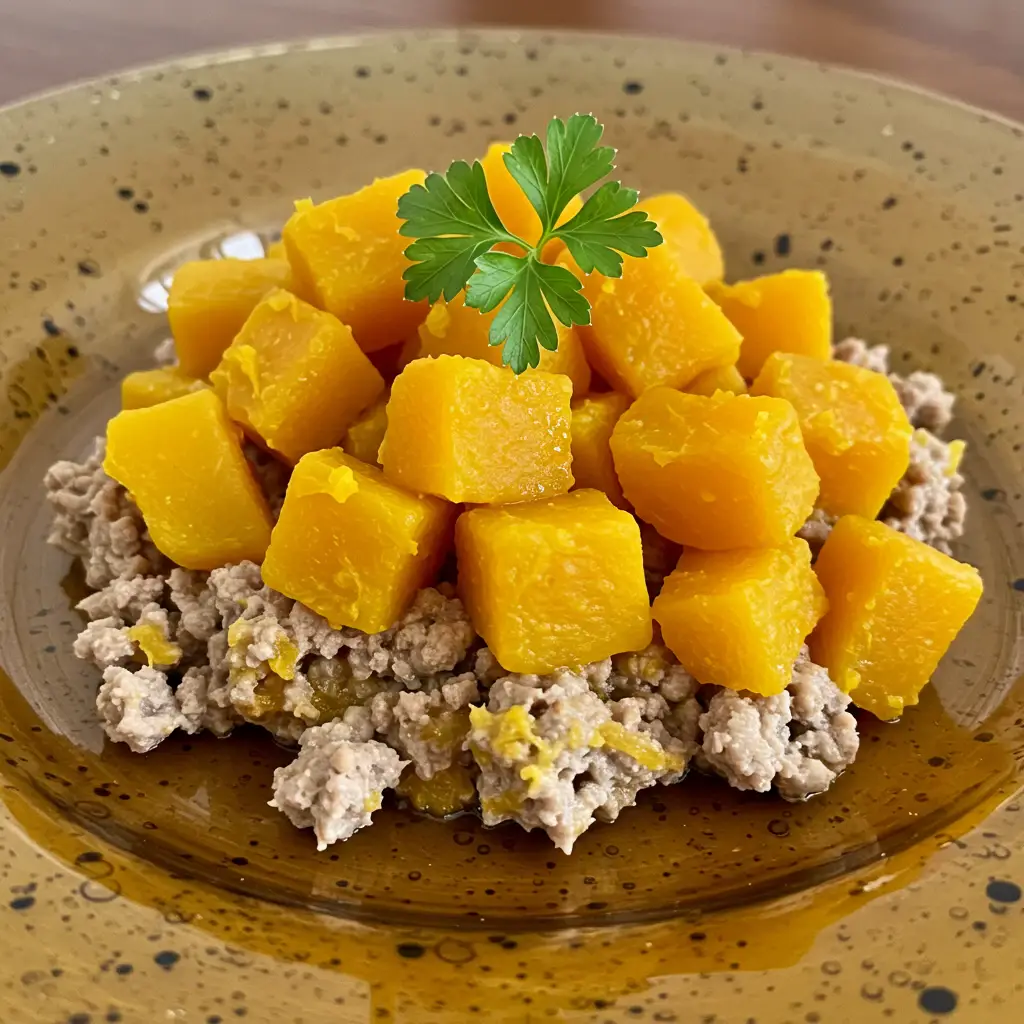 Carne Moída com Abóbora