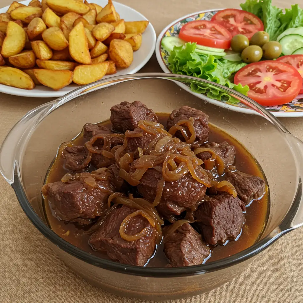 Carne na Tábua com Angu