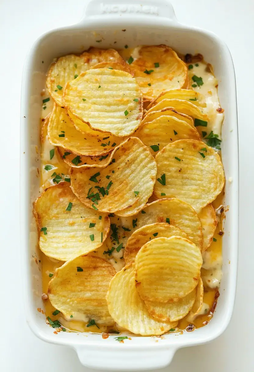 Chips de Batata Gratinada