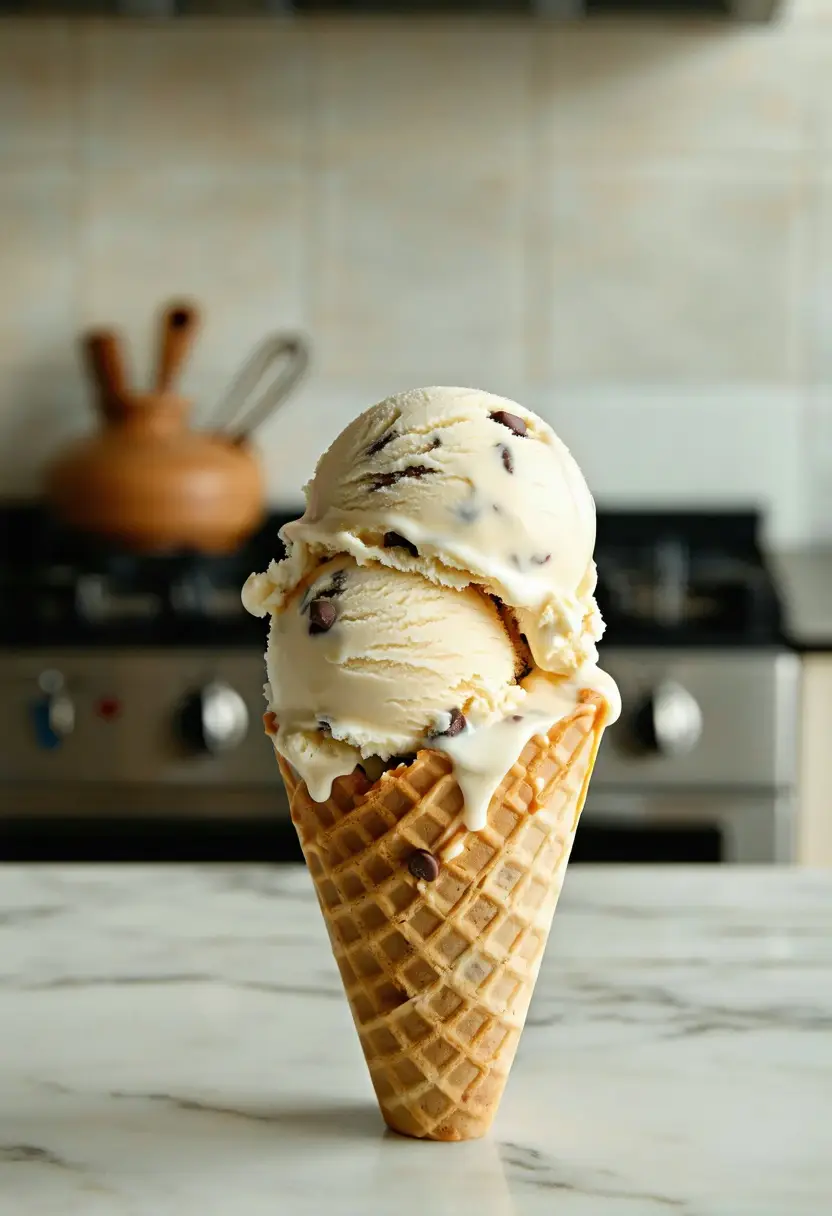 Sorvete de Chocolate com Gotas