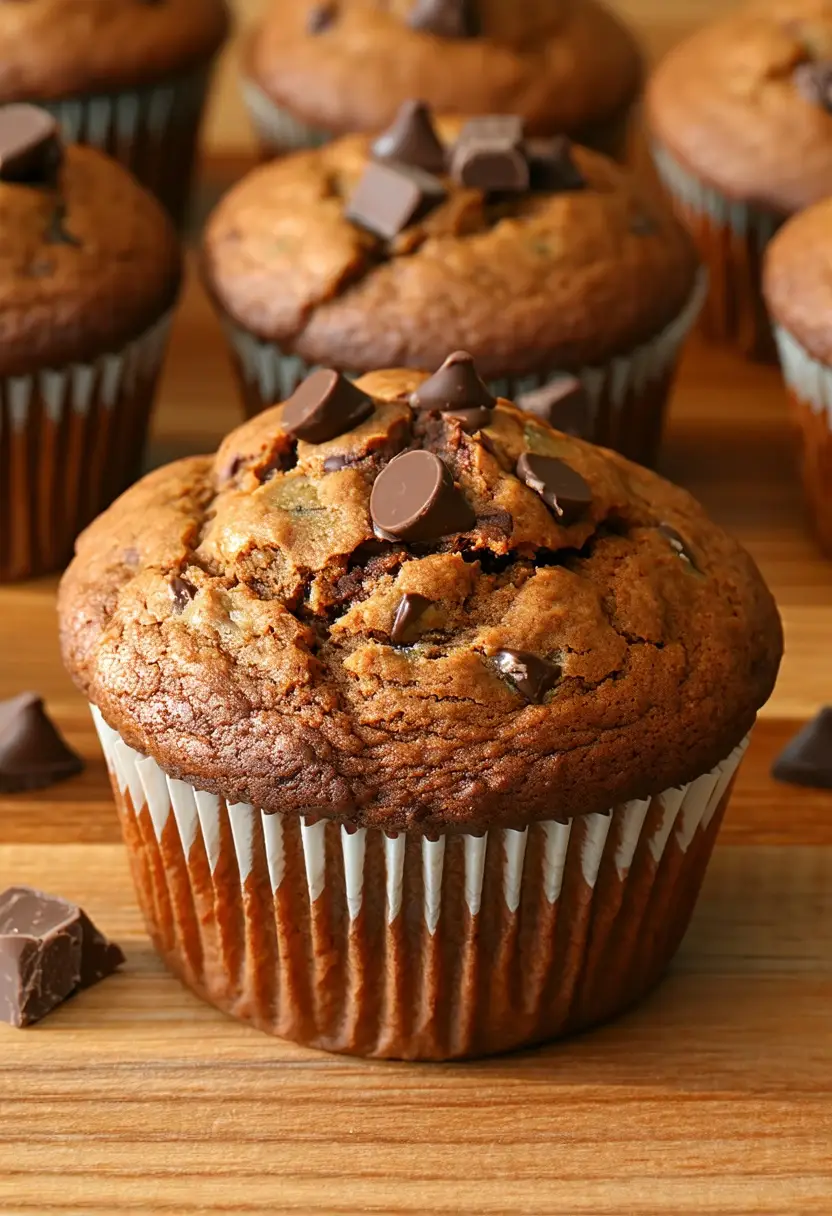 Muffins de Banana e Chocolate