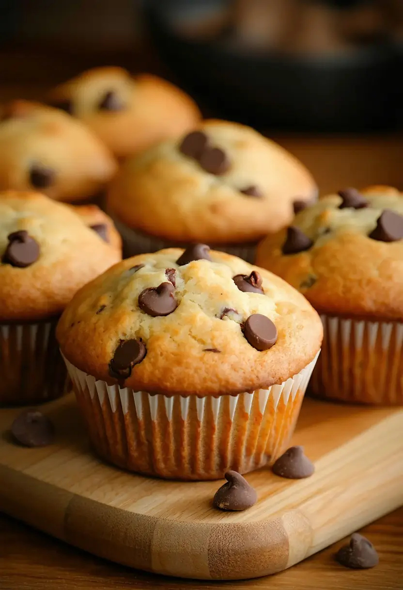 Muffins com Gotas de Chocolate