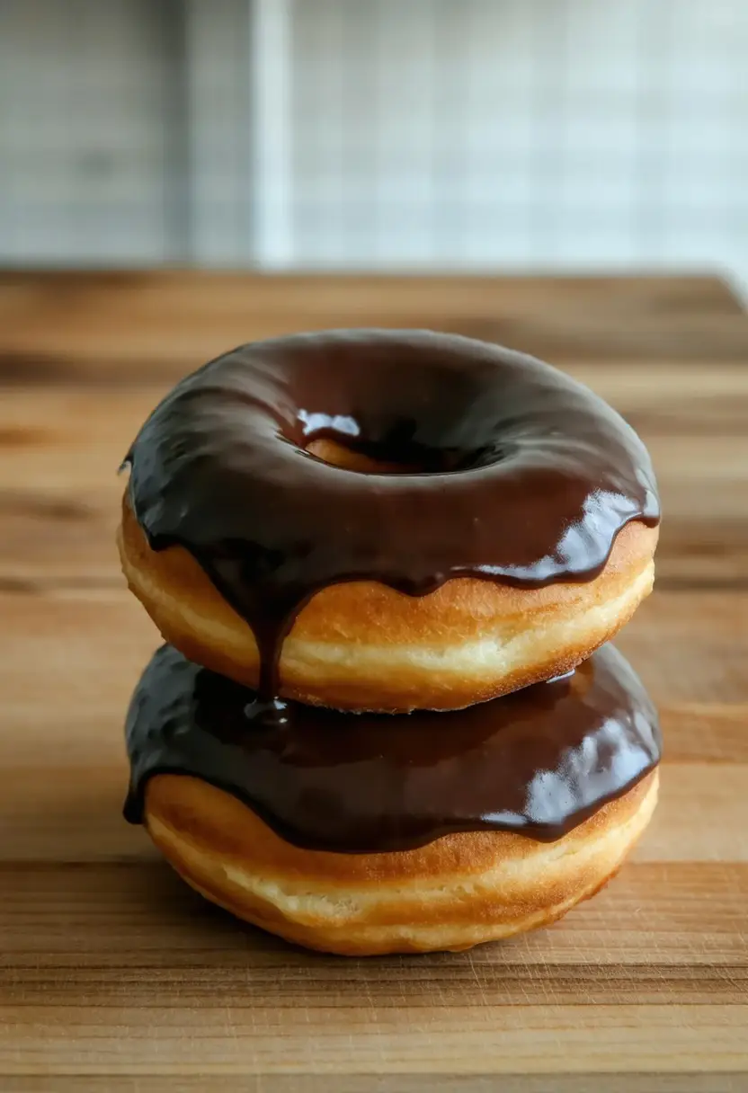 Donuts com Glacê de Chocolate