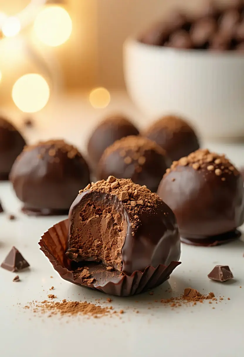 Trufas de Chocolate Clássicas
