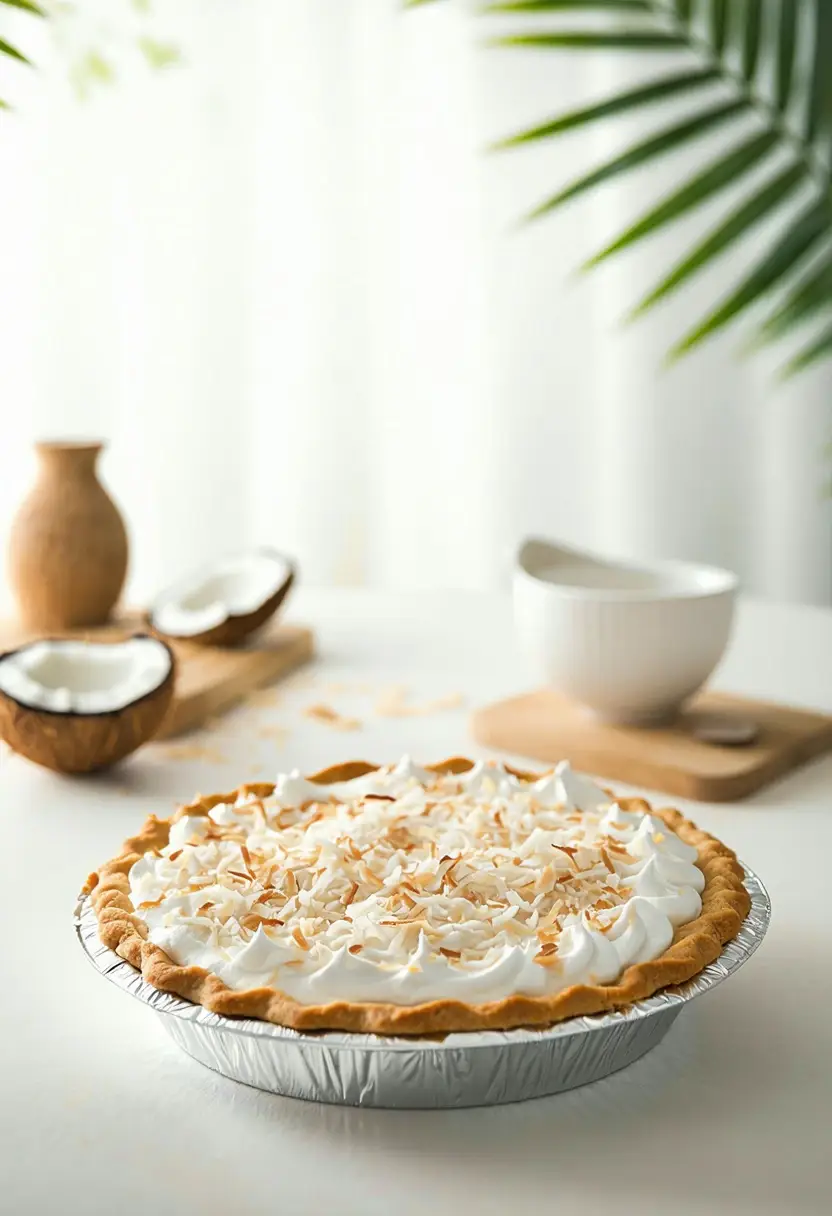 Torta Clássica de Creme de Coco