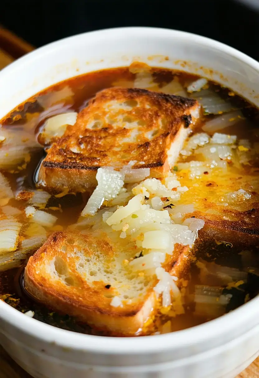 Sopa Clássica de Cebola Francesa