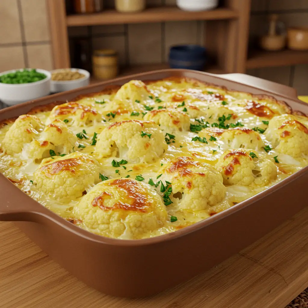 Couve-flor gratinada