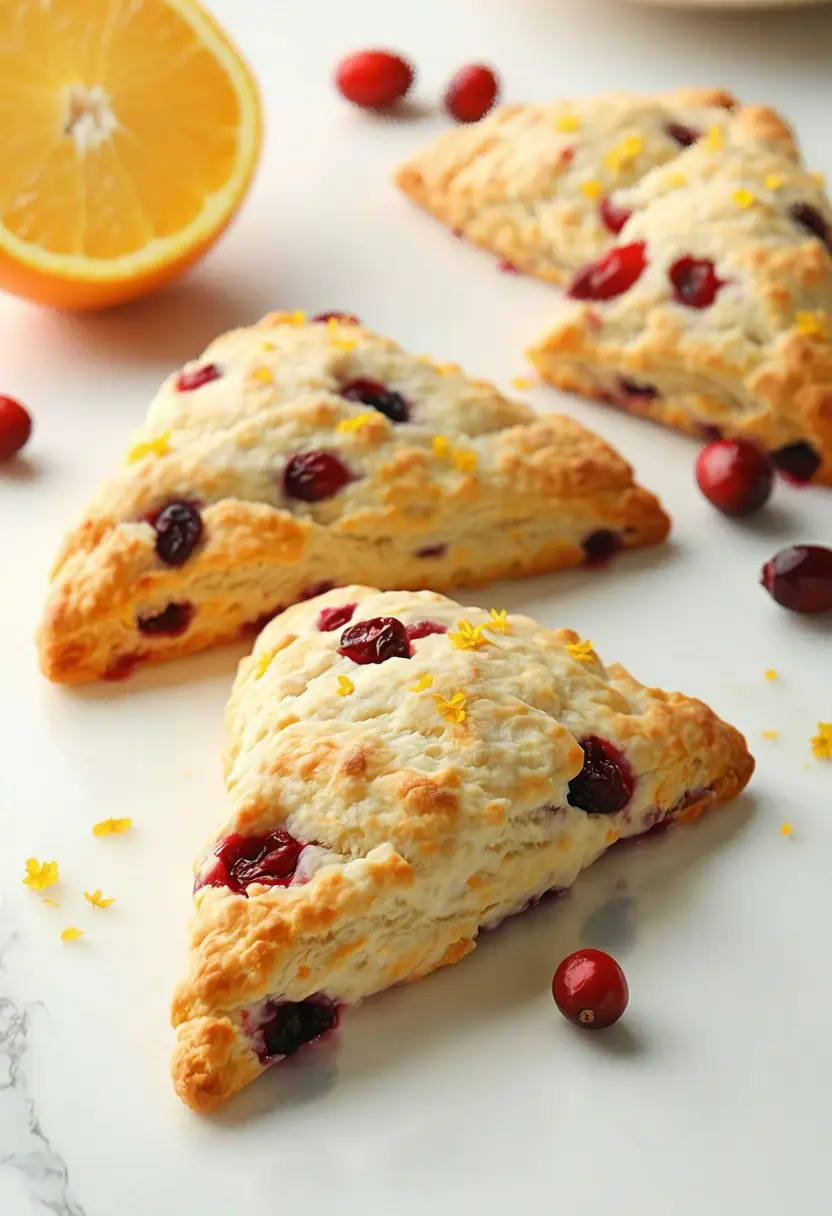 Scones de Cranberry e Laranja