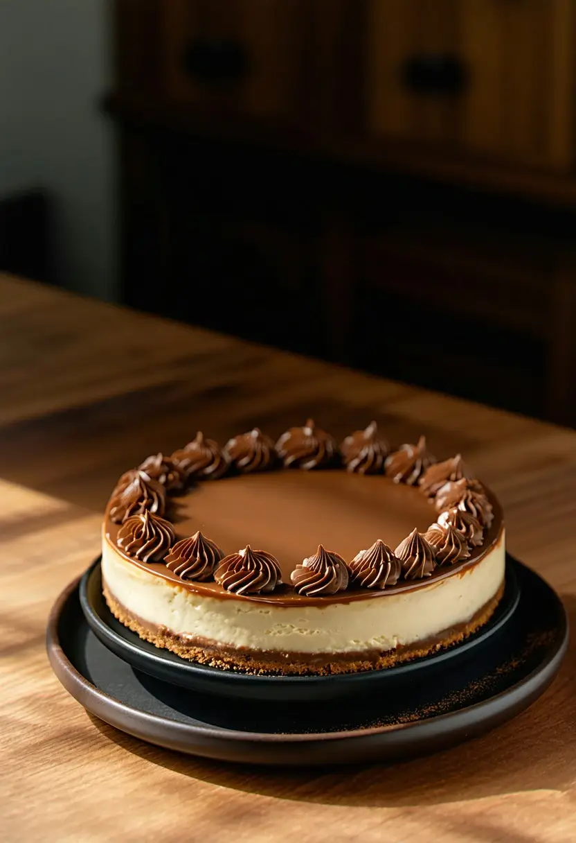 Cheesecake Cremoso de Chocolate