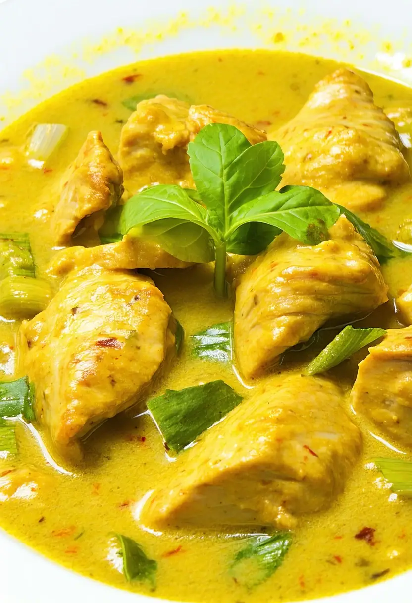 Frango Curry Cremoso de Coco