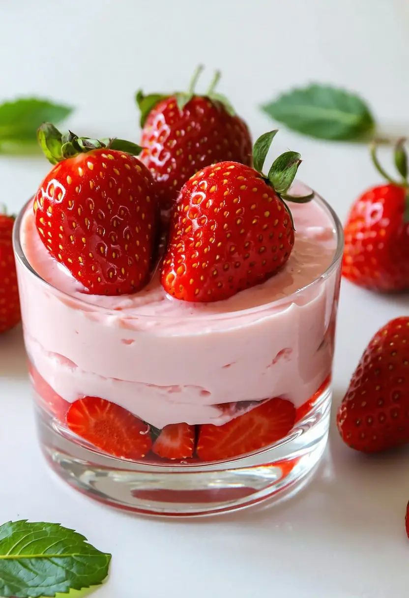 Creme de Morango Caseiro