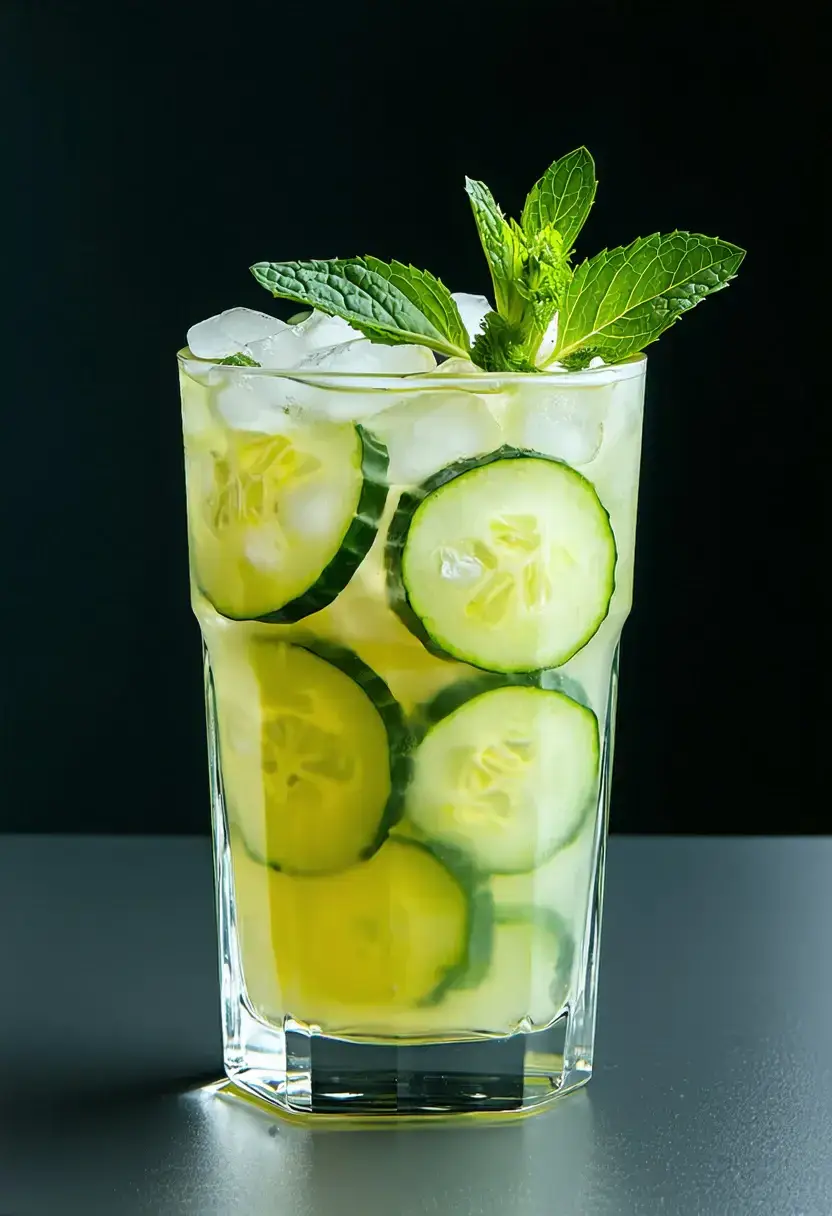 Refresco de Pepino e Hortelã